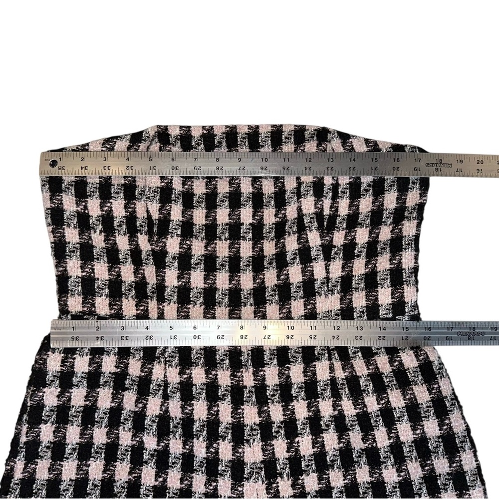NWT Anthropologie Womens Romper Hutch Strapless Tweed Houndstooth Size 12 - Picture 8 of 8